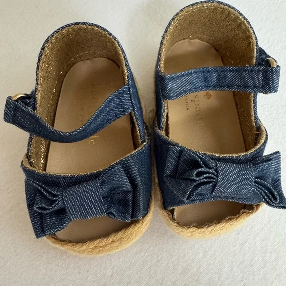 Kate Spade -  Blue Denim Infant Sandals - Picture 2 of 3